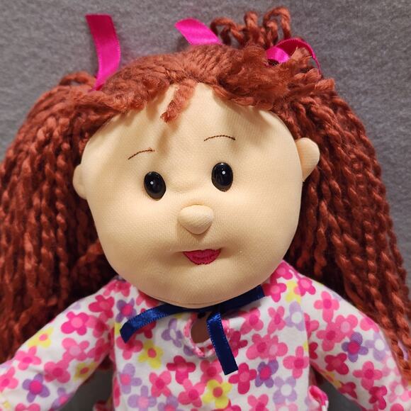 Ty Beanie & Fine Toy Soft Sculpted Plush Dolls Face Body Curly Red Haired Denim - Picture 5 of 16